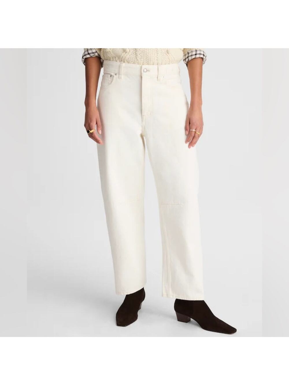 Madewell Petite The Darted Barrel-Leg Jean in vintage canvas Size 25P